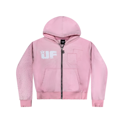 UNFAIR PINK ZIP - UP JACKET
